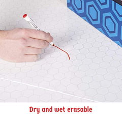 Hexers XL board dry erase surface supports quick planning and revisions
