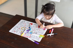 HeyDoodle debossed outlines aiding tracing and fine motor practice