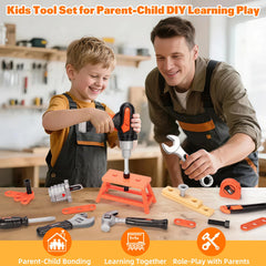 heygelo 50pcs tool set measuring tape encourages measurement skills and precise planning in pretend projects