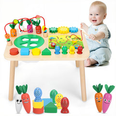 Heylandu Activity Table bead maze promotes fine motor skills during play.