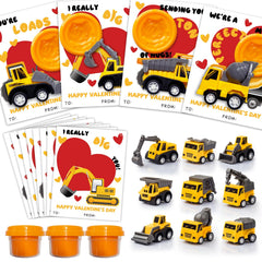 HEYMFTSY valentines construction vehicles pack—great classroom gifts for kids.