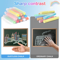 Heyoxista dustless chalk clean-up on glass or smooth surfaces
