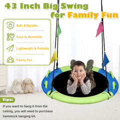 HeyZoo spacious 43-inch swing area fits 2-3 kids at once