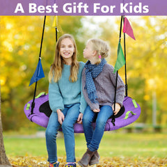 HeyZoo decorative flags enhance playground charm and encourage outdoor play.