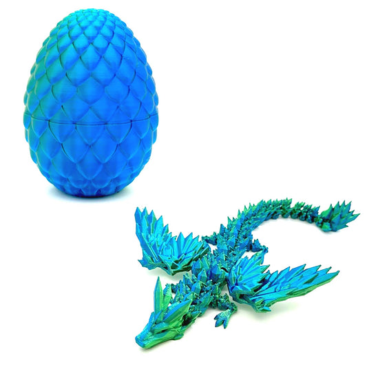 HEZUJ Dragon Egg Open reveals an articulated dragon for imaginative play and display.