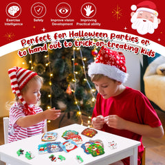 HFAYDZSW Christmas puzzle designs encourage imagination and fine motor practice