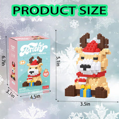 HGCYCF Christmas blocks detailed parts offer varied shapes for creative build.