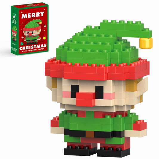 HGCYCF Christmas Elf Building Blocks Set for assembly fun with family