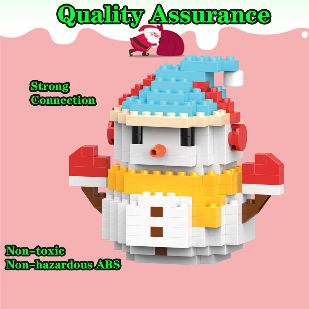 HGCYCF Family playtime with snowman blocks for bonding.