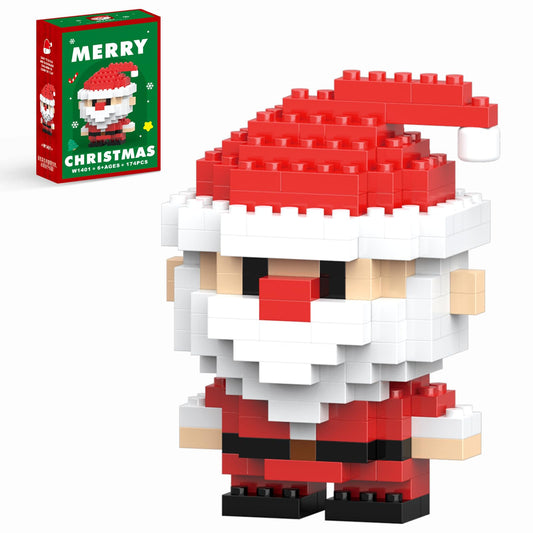 HGCYCF Santa building blocks set, 174 pieces, bright colors for festive play and gifting.