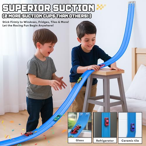 HGEVFL track anchors prevent slipping at ends for smoother races
