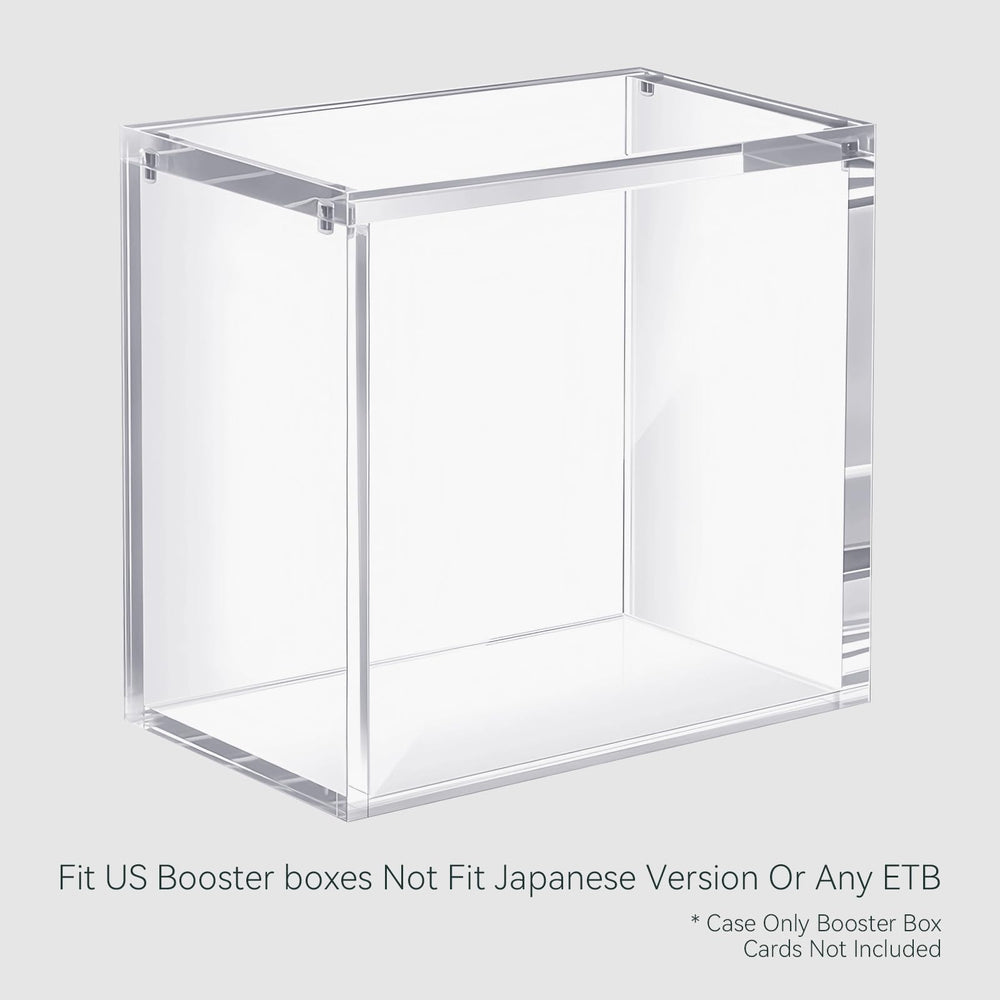 HgiVroskelia booster box case durable acrylic delivers sturdy protection with clear visibility