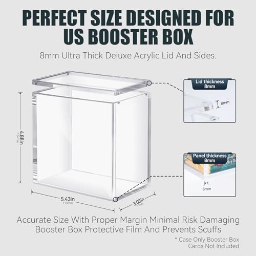 HgiVroskelia booster box case magnetic-closure keeps lid secure during handling