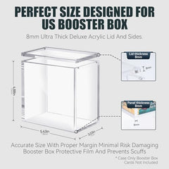 HgiVroskelia booster box case magnetic-closure keeps lid secure during handling