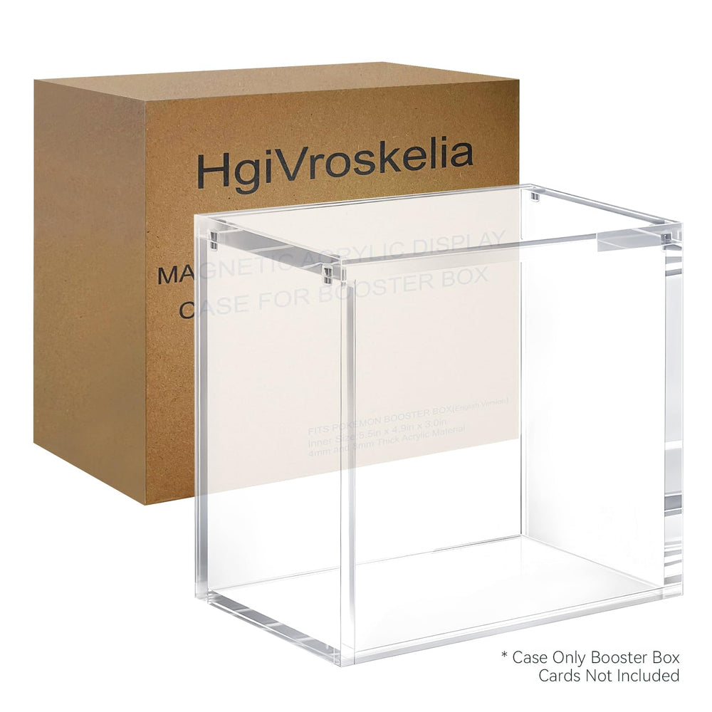 HgiVroskelia booster box case size-fit matches PKMN boosters with minimal wiggle