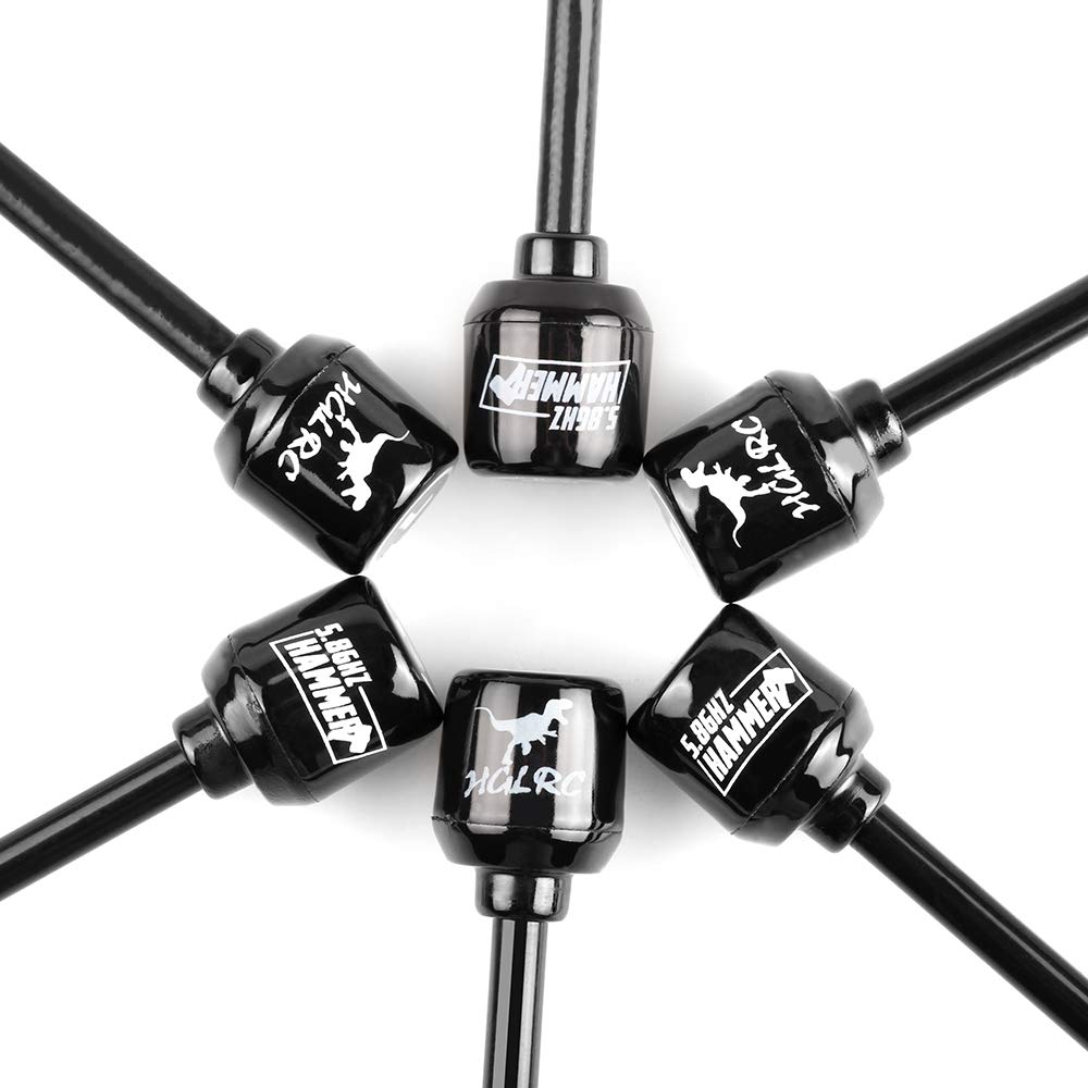 HGLRC RHCP SMA antenna with 50-ohm input suits multiple drone systems.