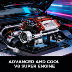 HGYYGACN V8 cooling system detail emphasizes authentic drive mechanics