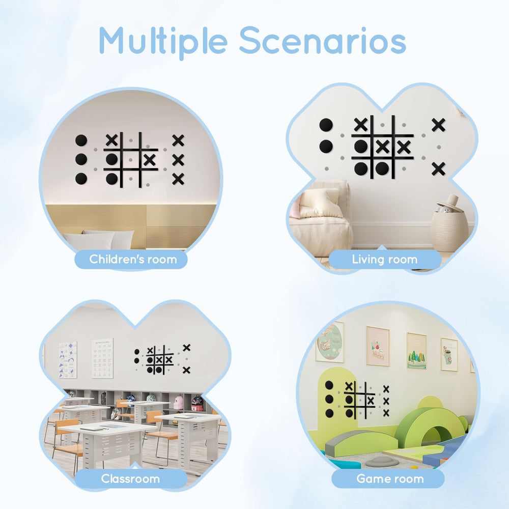 HHH HIKECUCAN playroom decor featuring tic tac toe for kids.