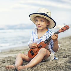 Hhobby Stars safe design with nylon strings close-up, gentle on little fingers.