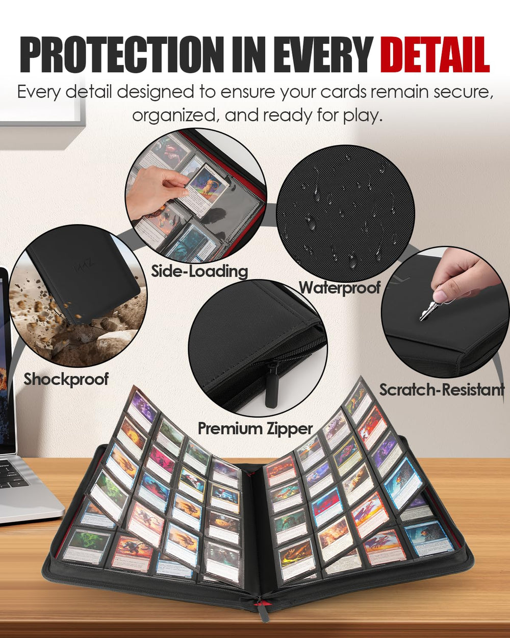 HHZ flat spine design enables smooth, snag-free page turning.