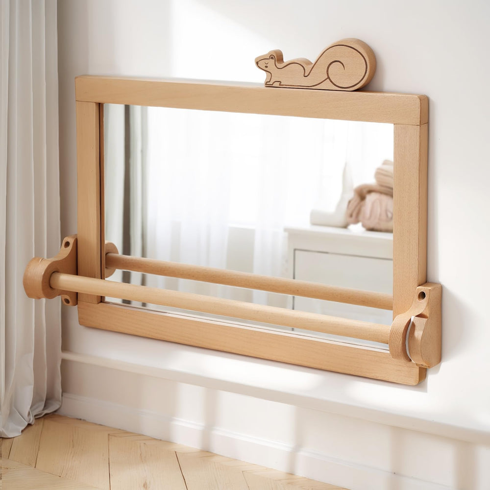 HI BABY MONMENT Montessori mirror with bar for motor skills and self-recognition