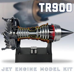 HI-REEKE Jet Engine Model one-piece design for quick, mess-free display