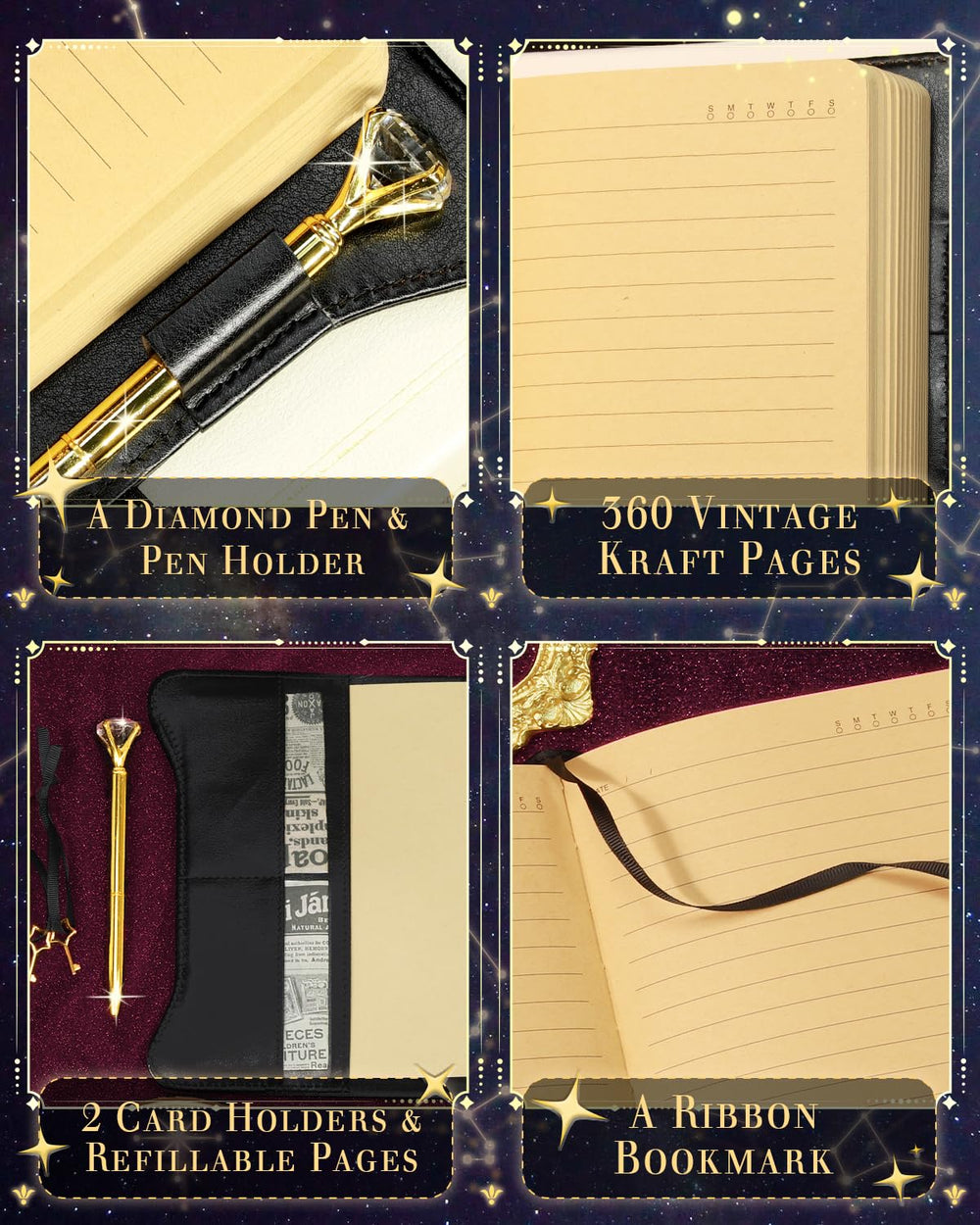 hi!SCI premium synthetic leather cover offers luxurious writing feel