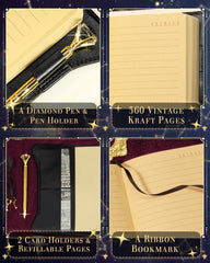 hi!SCI premium synthetic leather cover offers luxurious writing feel