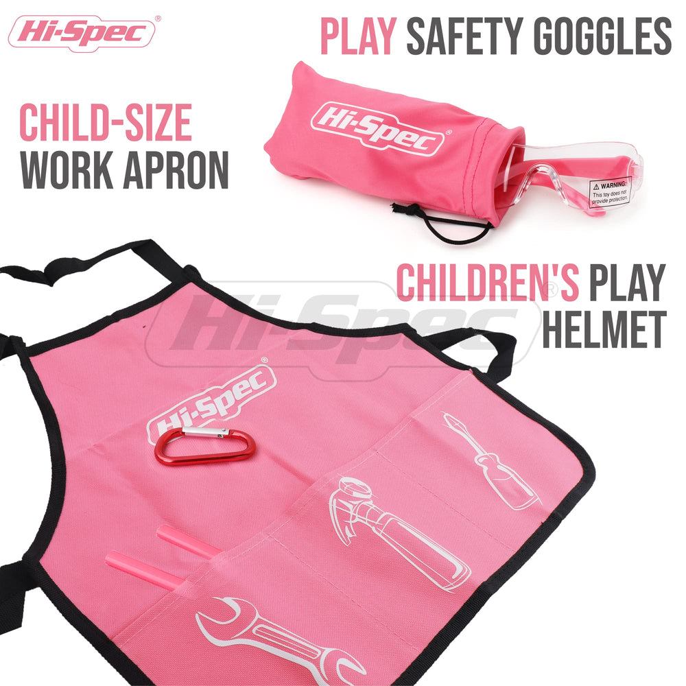 Hi-Spec child-sized tool bag and splash-proof apron for easy storage