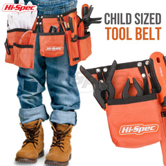Hi-Spec orange safety goggles protect eyes during construction play