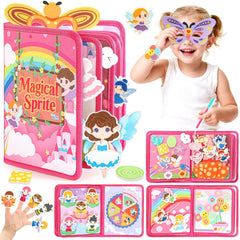 Hiber Sea 22-in-1 Busy Book front cover with colorful Sprite artwork for toddlers