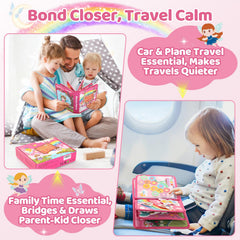 Lightweight travel-friendly design of Hiber Sea Busy Book for planes and cars