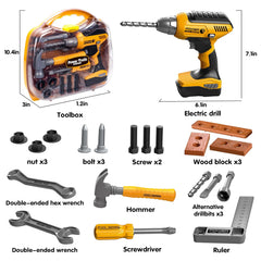 Hibility screwdriver with other tools supports fine motor practice.