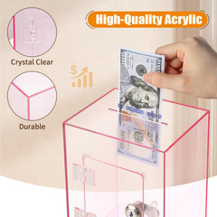 Hicocool Rectangular Piggy Bank dimensions fit neatly on desks or shelves.