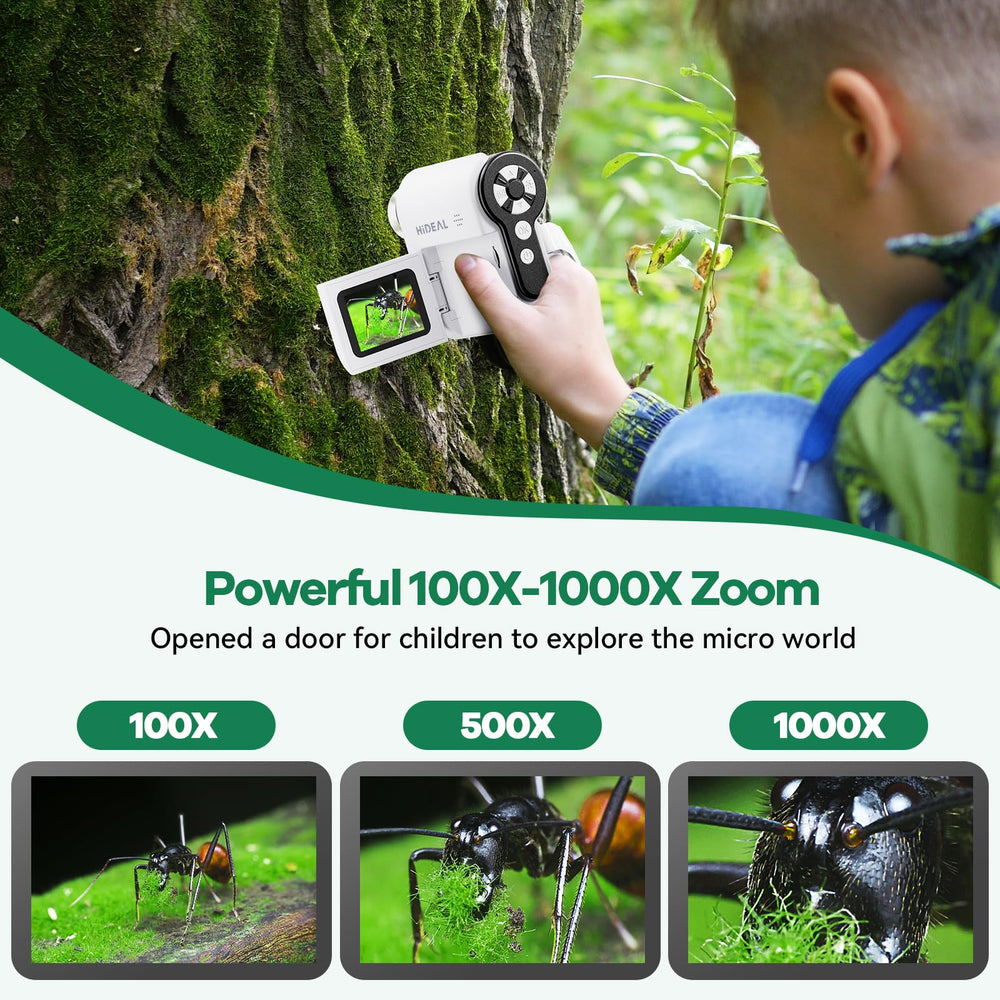 Hideal HP20 lit by six adjustable LEDs for clear views.