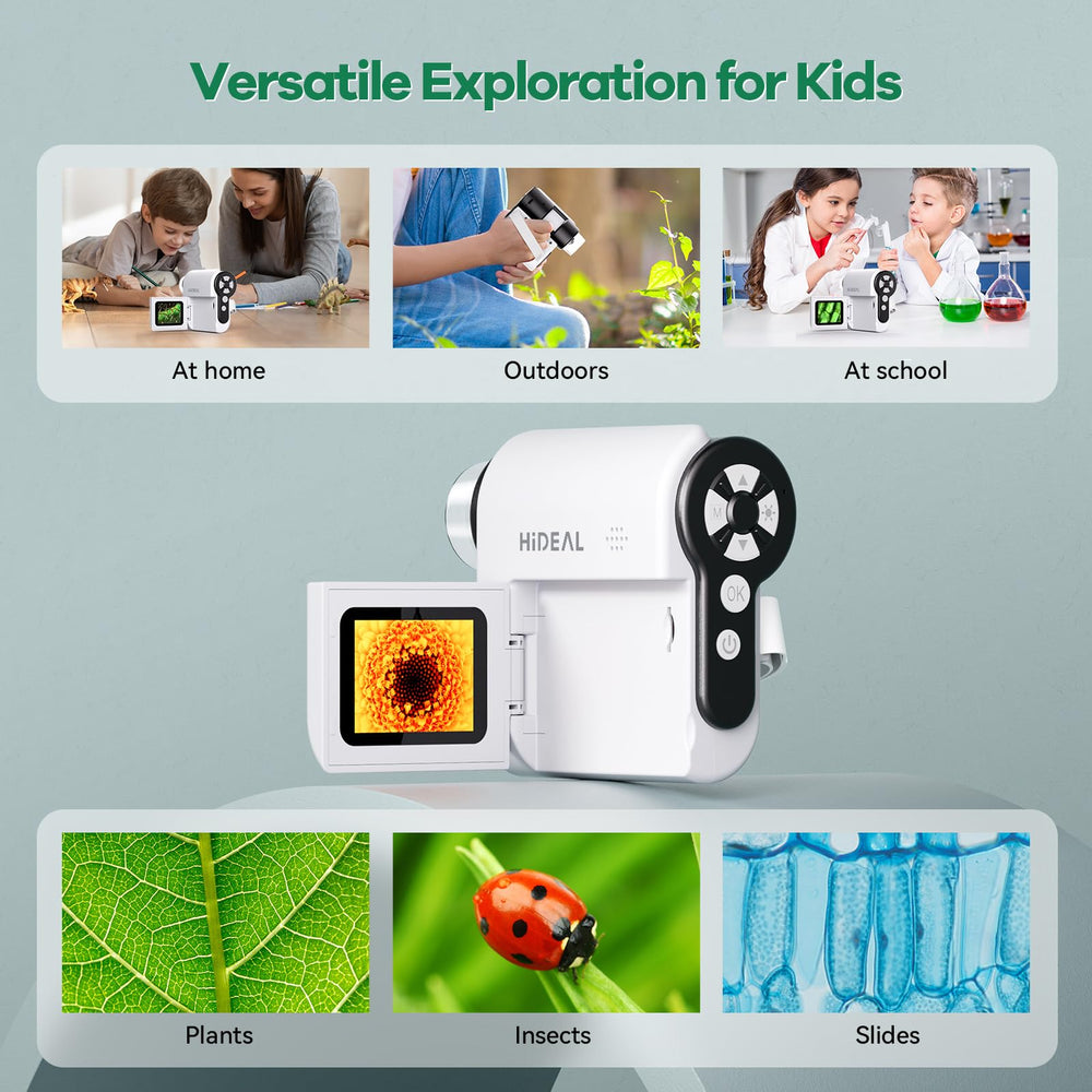 Hideal HP20 magnification range from 100x to 1000x.