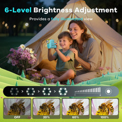 Hideal HP60 6-level brightness control ensures clear viewing.