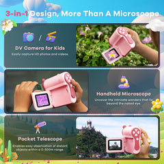 Hideal HP60 one-touch capture for quick photos and video of tiny subjects.