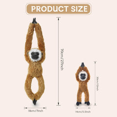 Hideekoog monkey baby 10-inch hanging toy adds adorable detail to shelves.