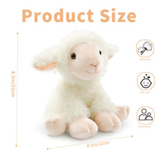 Hideekoog realistic sheep stuffed toy offers gentle, sensory-soft cuddles.