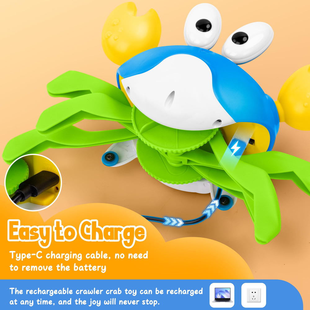 Hielse Crawling Crab toy music mode enhances playful interaction.