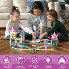 HIEMAO Safe ABS plastic pieces with smooth edges for kid-safe construction.