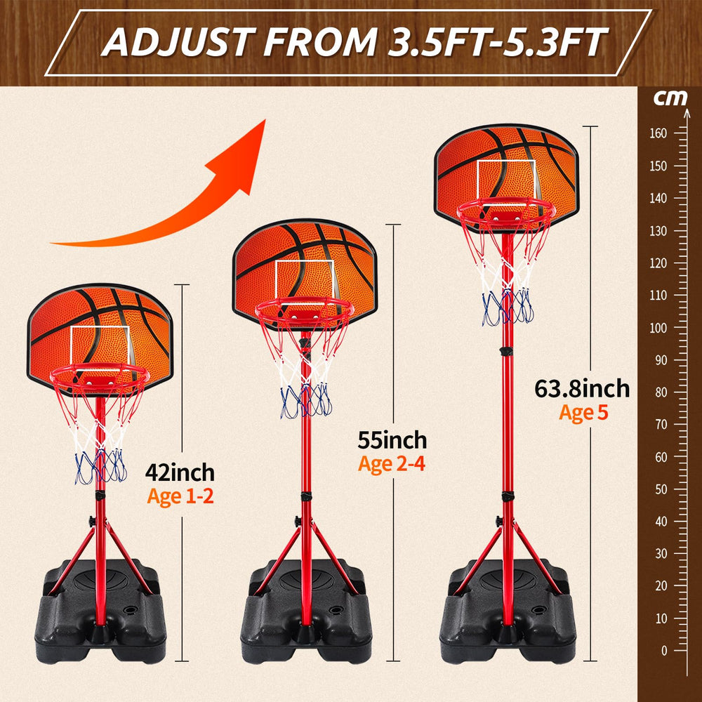 Hieoby hoop base provides stability to reduce wobble during play.
