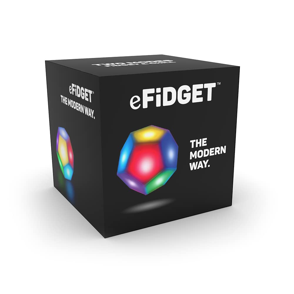 High Concepts eFiDGET colorful chill mode creates calming desk ambience.