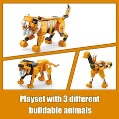 HIGH GODO Creator 3-in-1 Tiger fighter display for collecting and storytelling