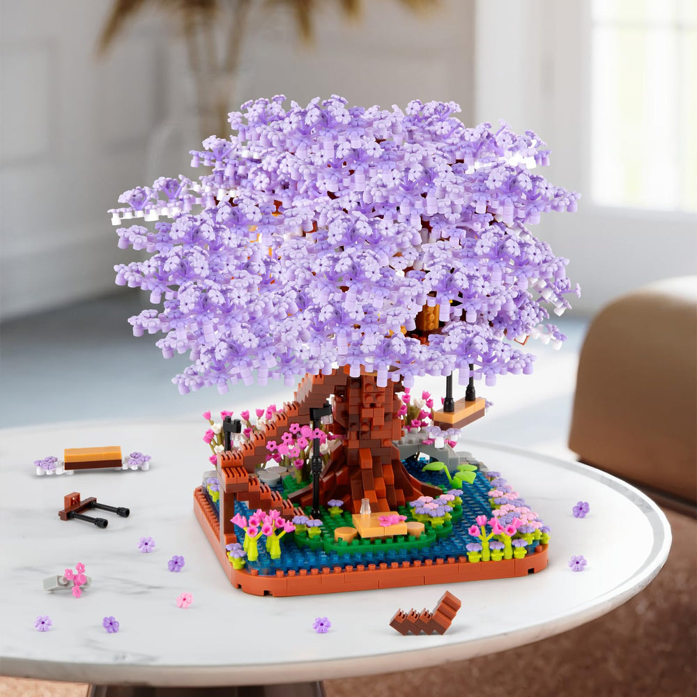 HIGH GODO gift-ready packaging showcases the Cherry Blossom Bonsai Tree set