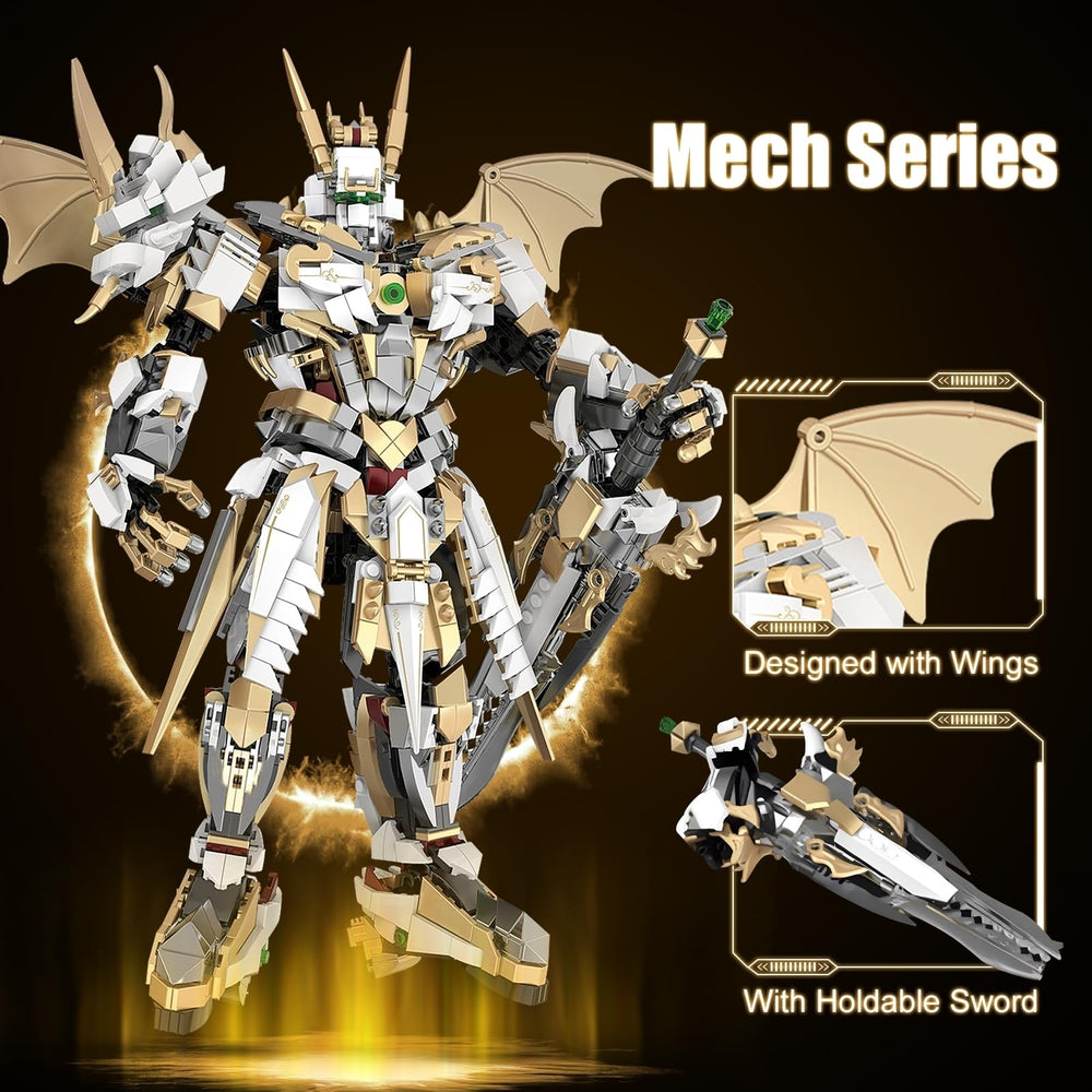 HIGH GODO Hero Mech in dynamic pose demonstrates movable joints