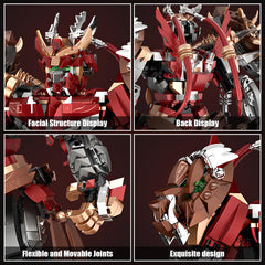 HIGH GODO Hero Mech side assembly stage reveals movable joints for posing.