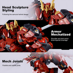 HIGH GODO Samurai Mech 923 pieces collection highlights composite assembly challenges