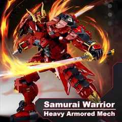 HIGH GODO Samurai Mech posability in action pose enables dynamic battle scenes